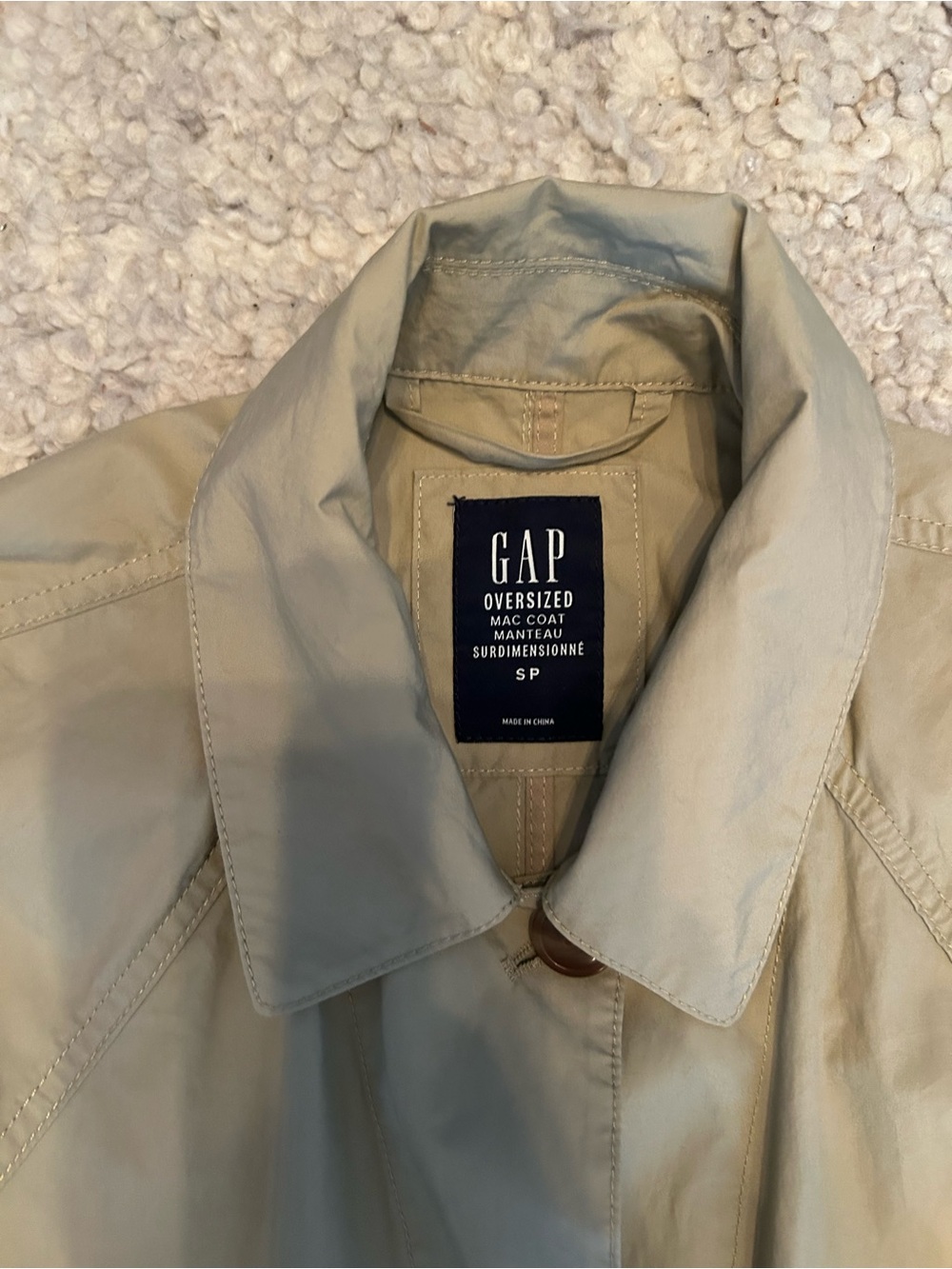 GAP Oversized Mac Trench Coat - Picture 2 of 5
